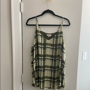 Loft plaid cami size XXL